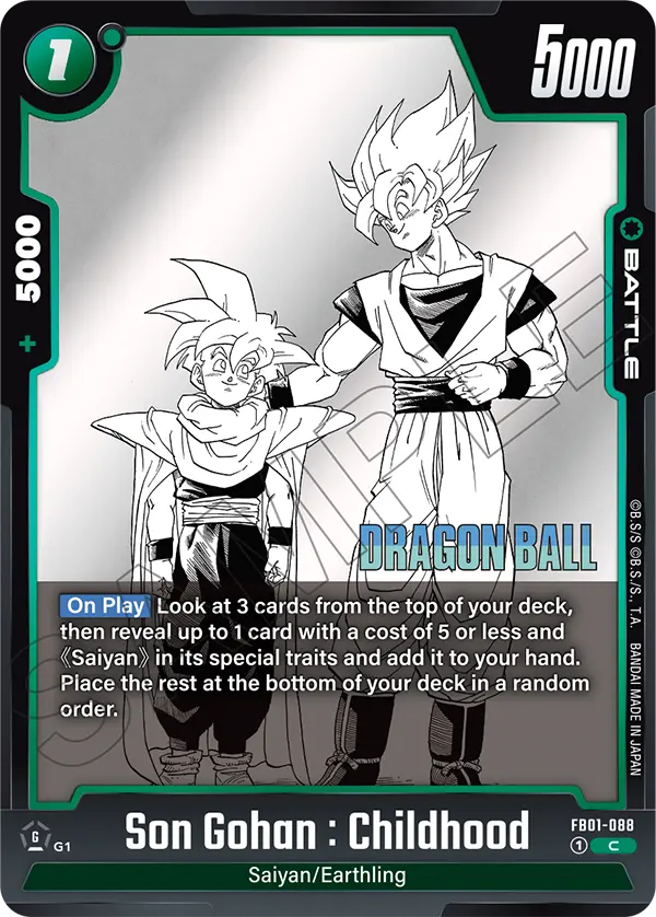 Son Gohan : Childhood (SB01 088) - Alt Art A2