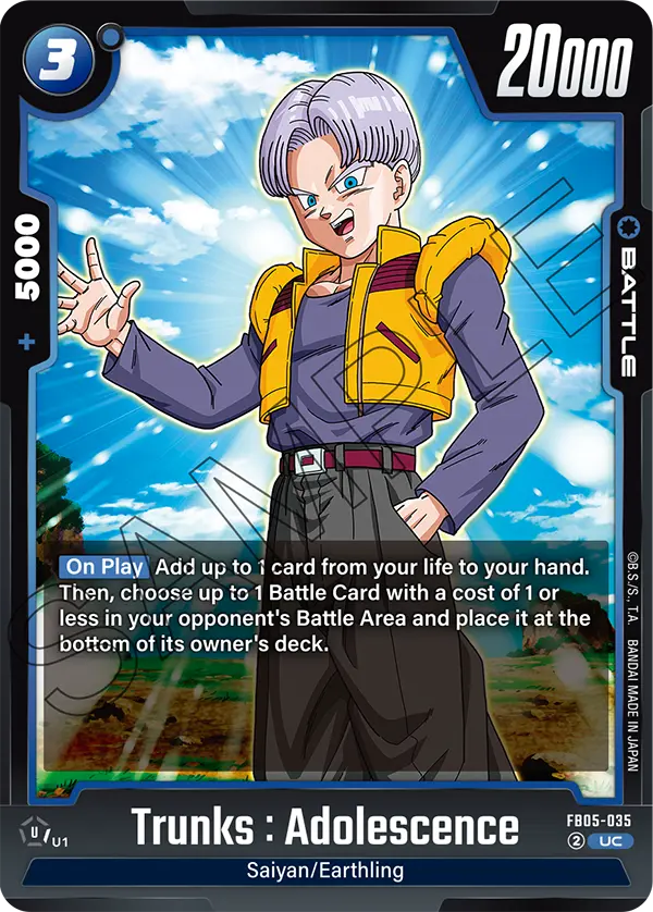 Trunks : Adolescence (FB05 035)