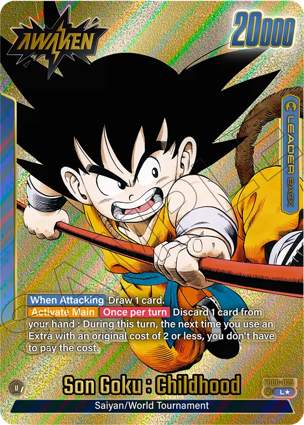 Son Goku : Childhood (SB01 025) - Alt Art A3