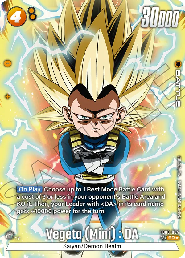Vegeta (Mini) : DA (FB06 084) - Alt Art A1