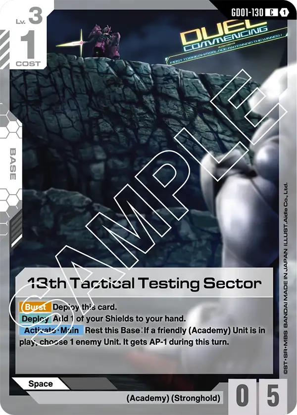 13th Tactical Testing Sector (GD01 130)