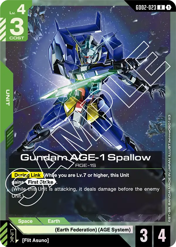 Gundam AGE-1 Spallow (GD02 023)