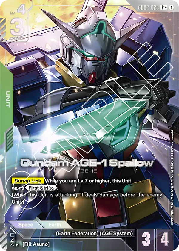 Gundam AGE-1 Spallow (GD02 023) - Alt Art A1