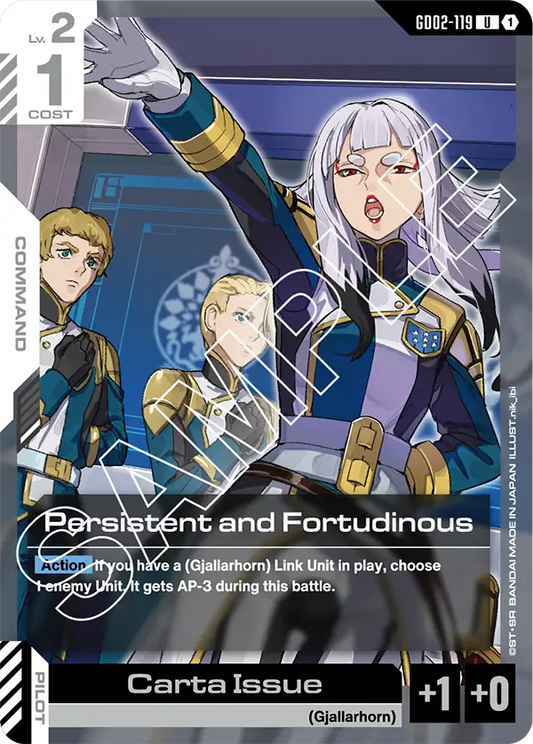 Persistent and Fortudinous (GD02 119)