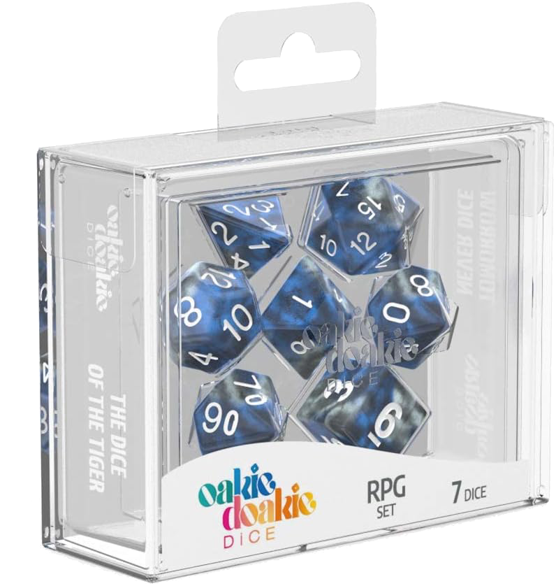 Oakie Doakie Dice - RPG Gemidice - Liquid Metal