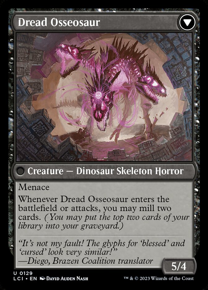 Visage of Dread // Dread Osseosaur