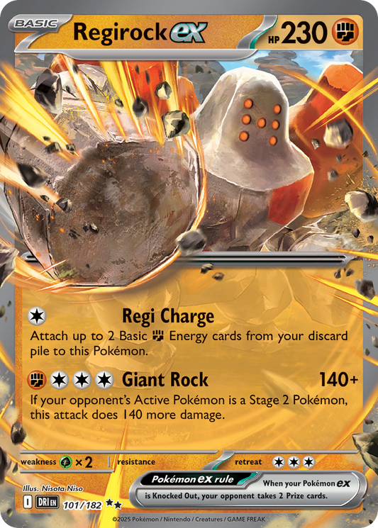 Regirock ex [Destined Rivals-101]