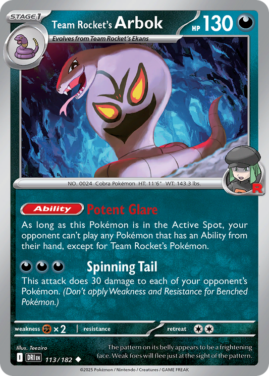 Team Rocket's Arbok [Destined Rivals-113]