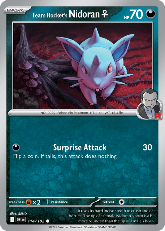 Team Rocket's Nidoran♀ [Destined Rivals-114]
