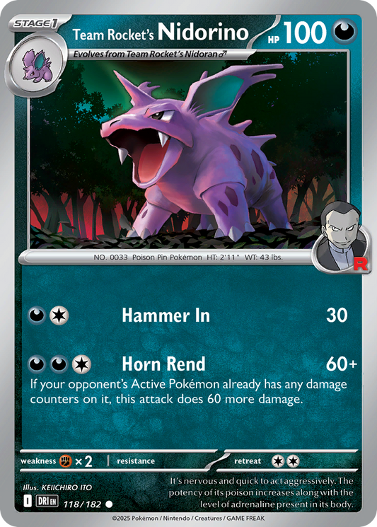 Team Rocket's Nidorino [Destined Rivals-118]