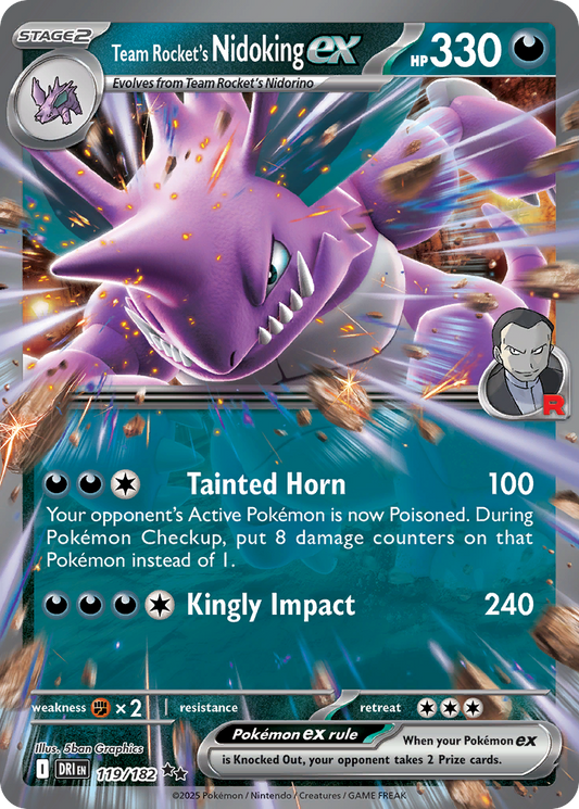 Team Rocket's Nidoking ex [Destined Rivals-119]