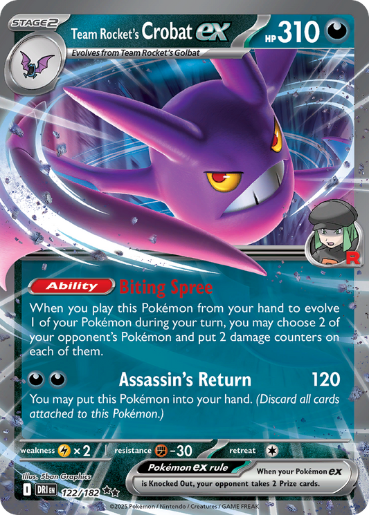 Team Rocket's Crobat ex [Destined Rivals-122]