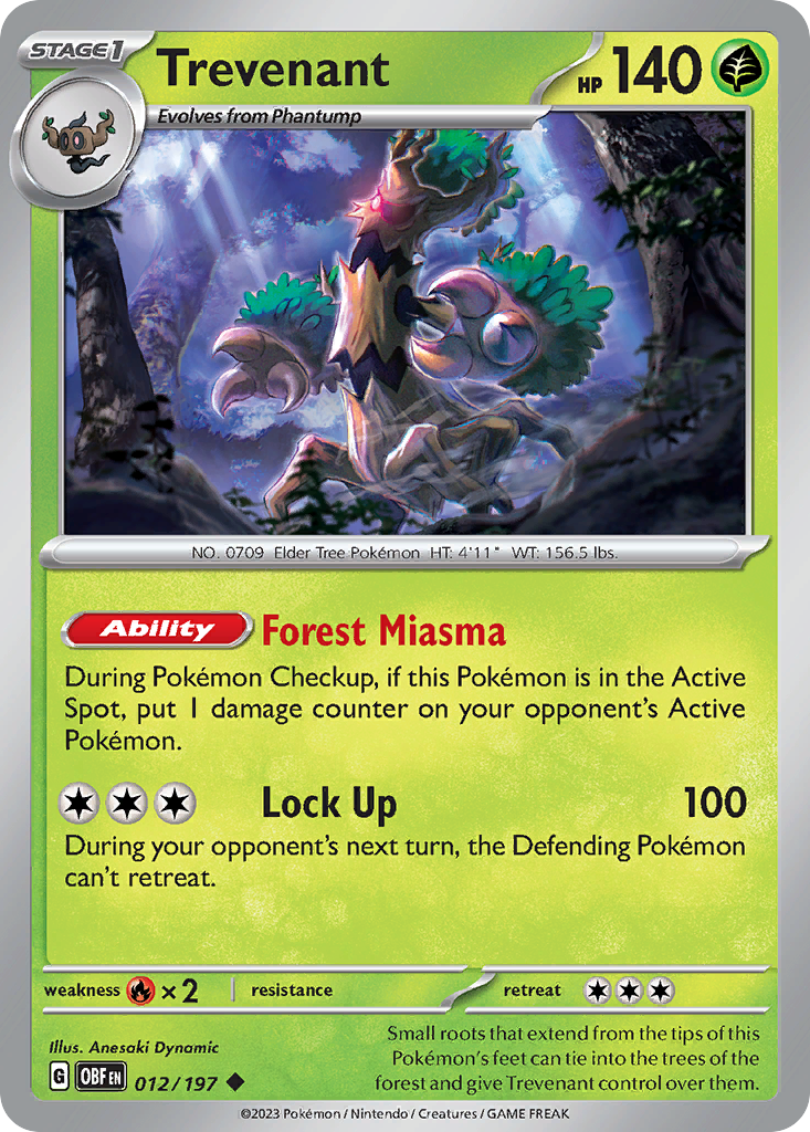 Trevenant [Obsidian Flames-12]