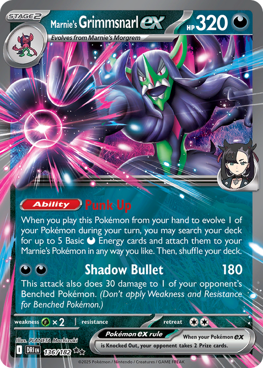 Marnie's Grimmsnarl ex [Destined Rivals-136]