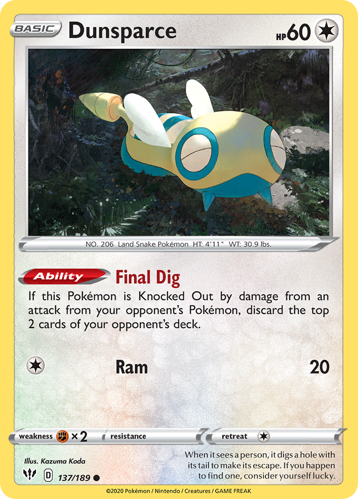 Dunsparce [Darkness Ablaze-137]