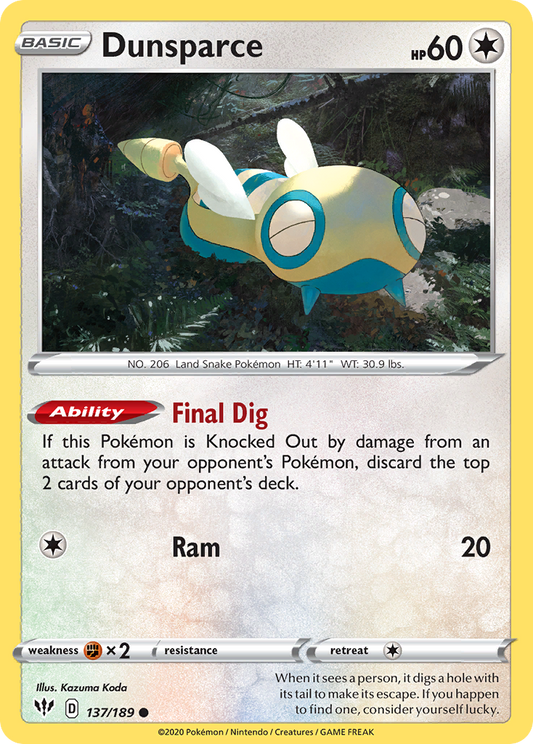 Dunsparce [Darkness Ablaze-137]