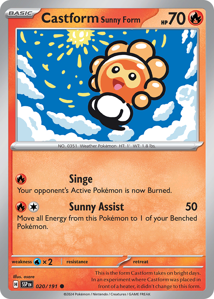 Castform Sunny Form [Surging Sparks-20]