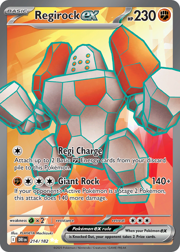 Regirock ex [Destined Rivals-214]