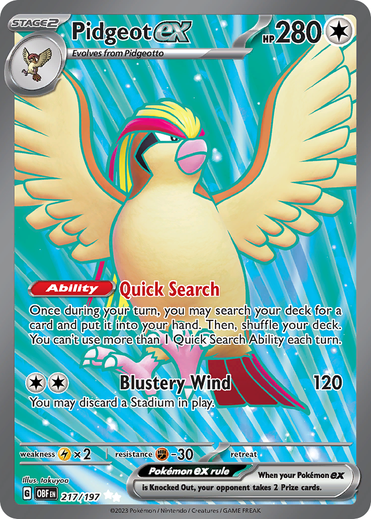 Pidgeot ex [Obsidian Flames-217]