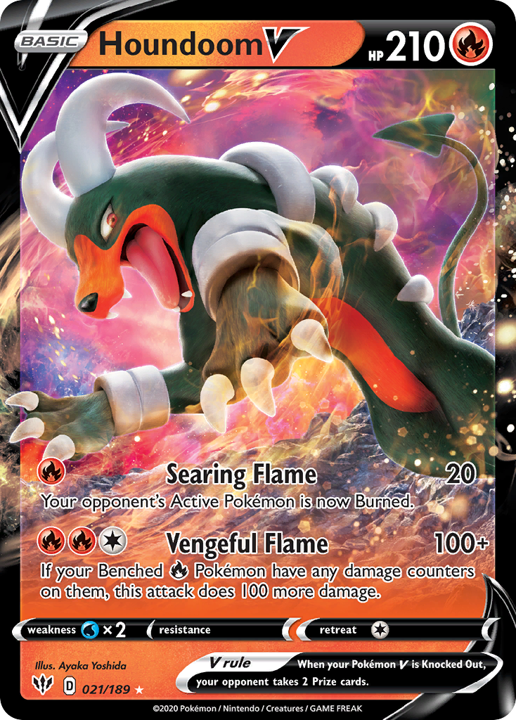 Houndoom V [Darkness Ablaze-21]