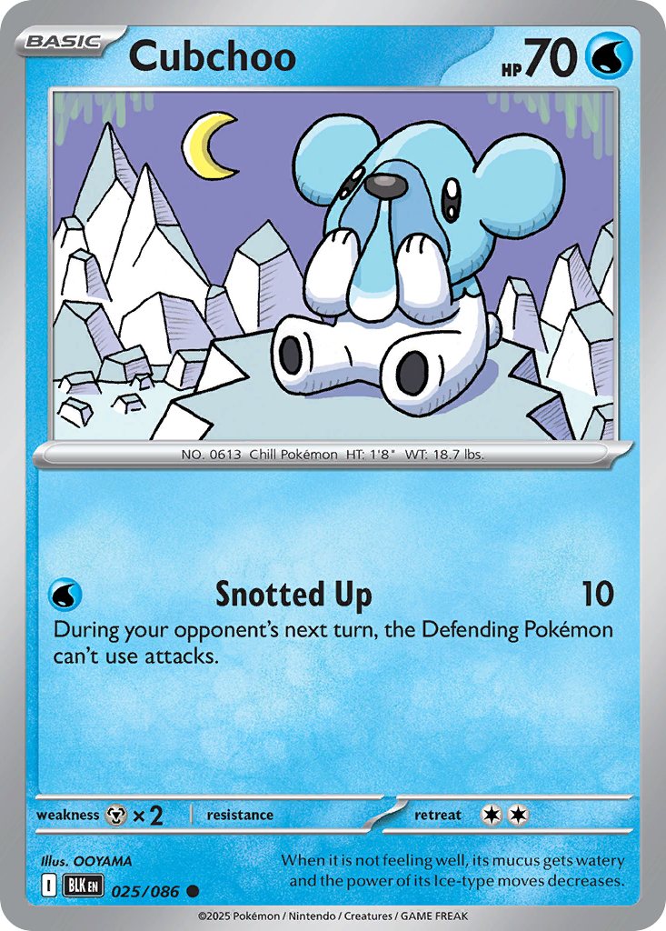 Cubchoo [Black Bolt-25]