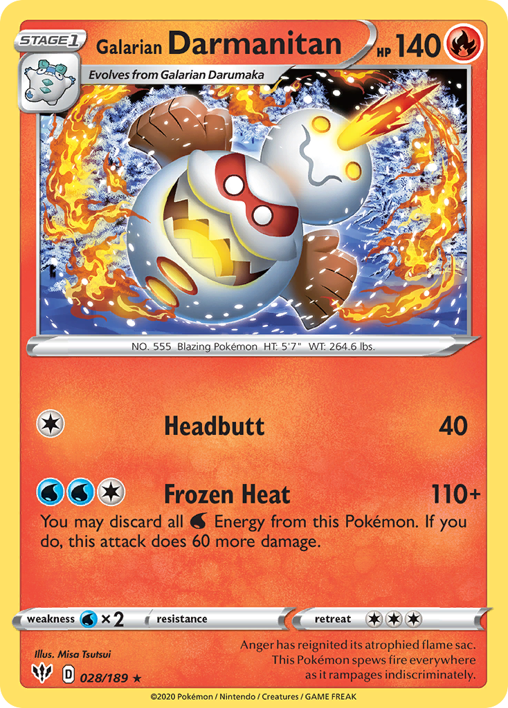 Galarian Darmanitan [Darkness Ablaze-28]