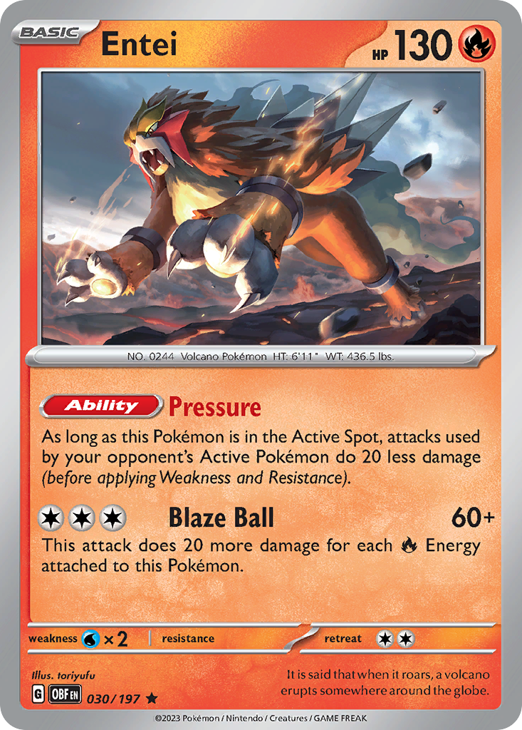 Entei [Obsidian Flames-30]