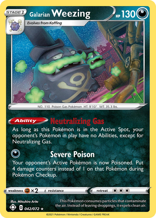 Galarian Weezing [Shining Fates-42]