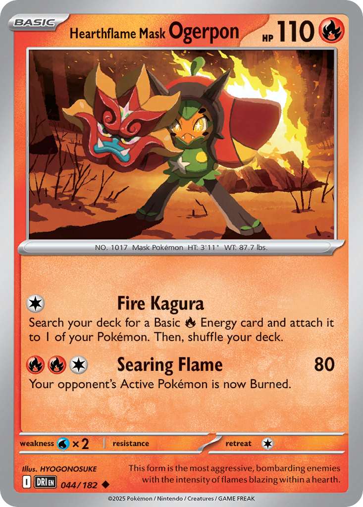 Hearthflame Mask Ogerpon [Destined Rivals-44]