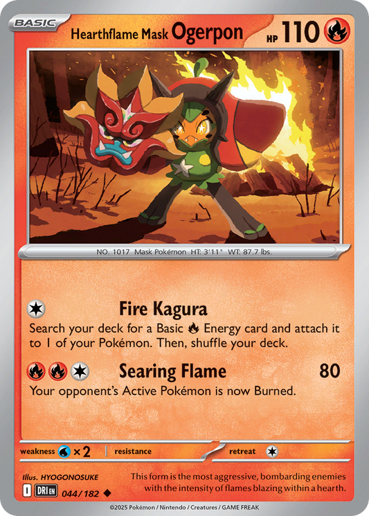Hearthflame Mask Ogerpon [Destined Rivals-44]