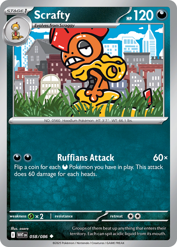 Scrafty [White Flare-58]