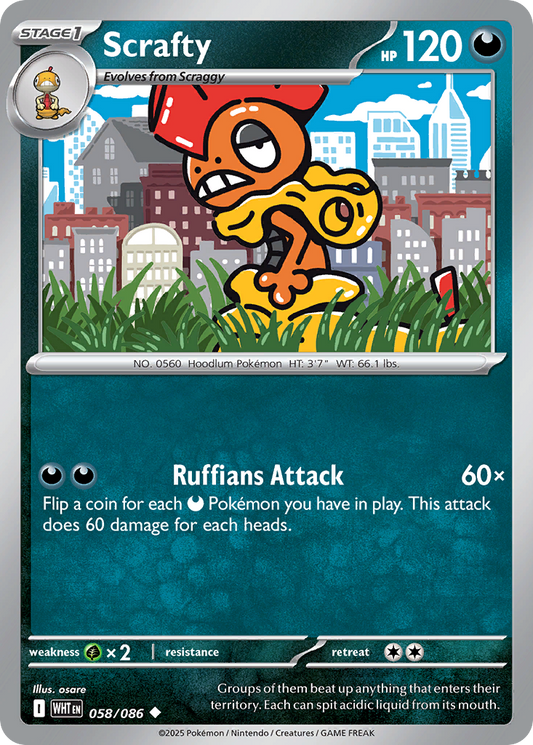 Scrafty [White Flare-58]