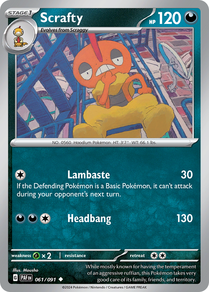 Scrafty [Paldean Fates-61]