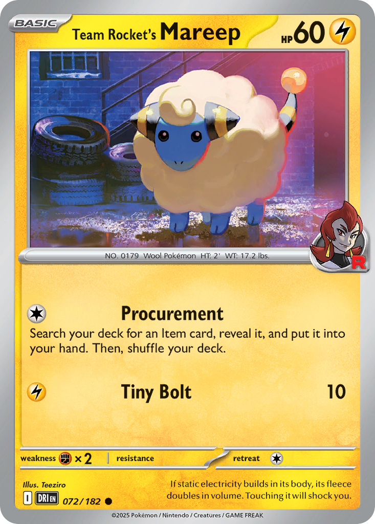 Team Rocket's Mareep [Destined Rivals-72]