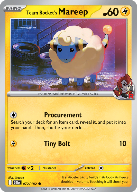 Team Rocket's Mareep [Destined Rivals-72]