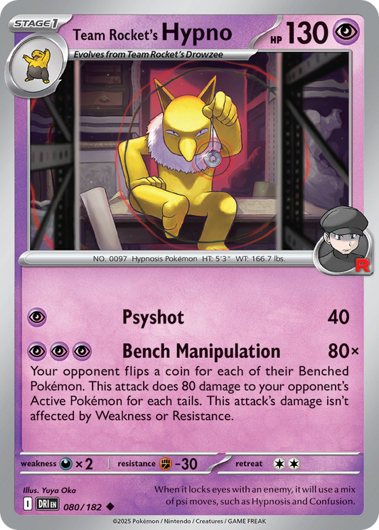 Team Rocket's Hypno [Destined Rivals-80]