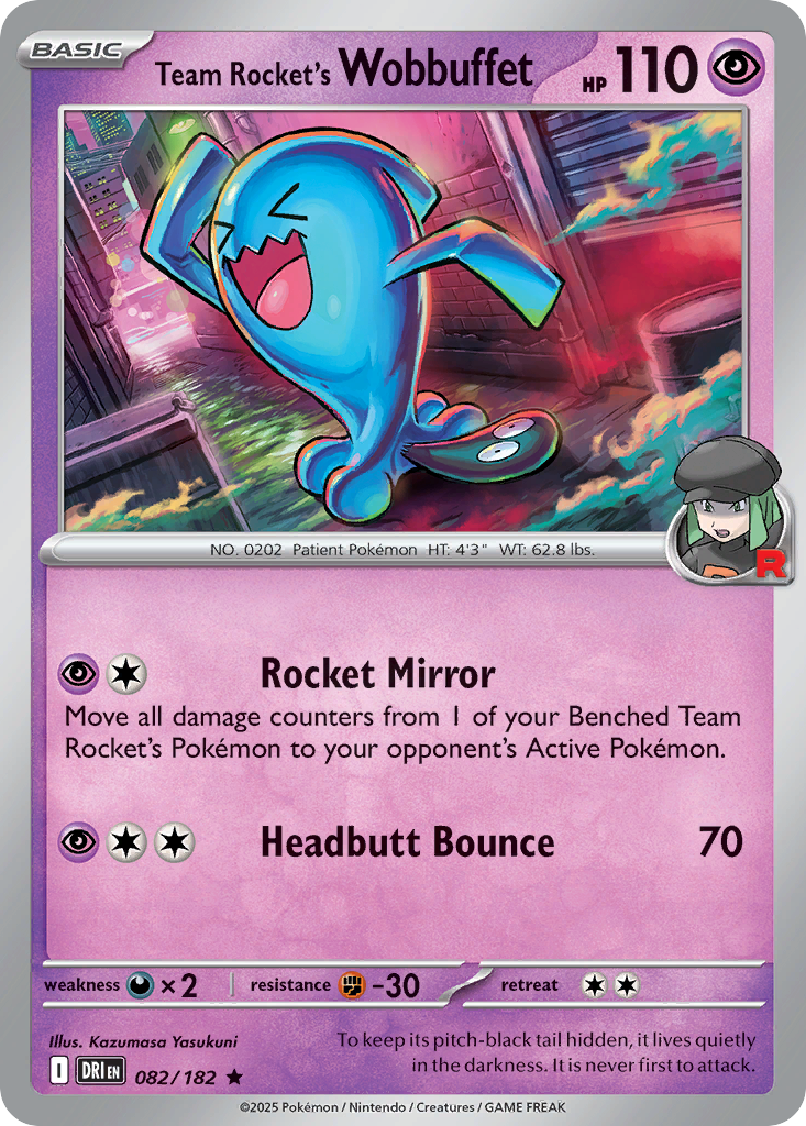 Team Rocket's Wobbuffet [Destined Rivals-82]