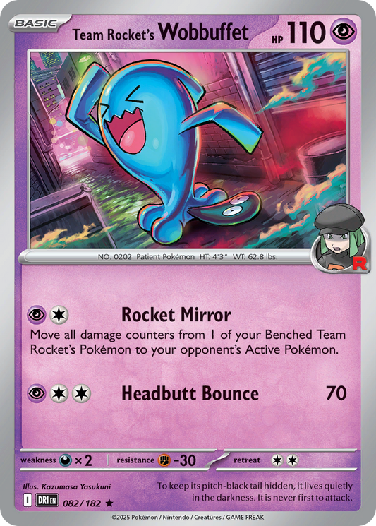 Team Rocket's Wobbuffet [Destined Rivals-82]