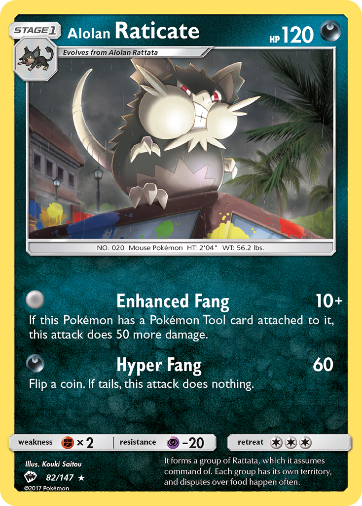 Alolan Raticate [Burning Shadows-82]