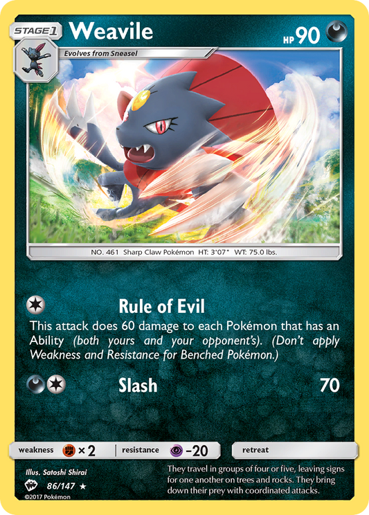 Weavile [Burning Shadows-86]