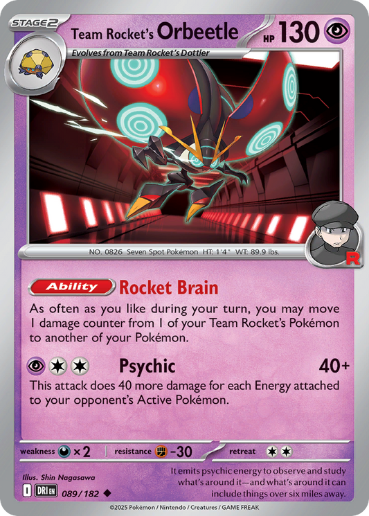 Team Rocket's Orbeetle [Destined Rivals-89]