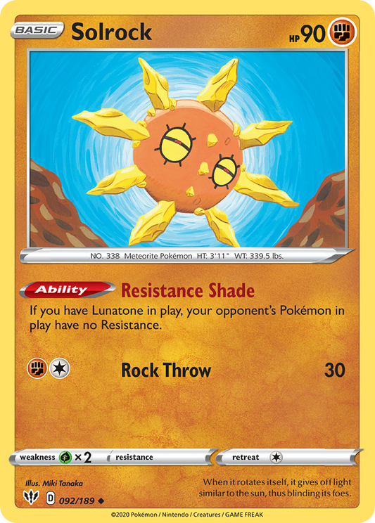 Solrock [Darkness Ablaze-92]