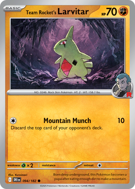 Team Rocket's Larvitar [Destined Rivals-94]