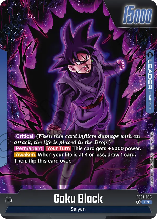Goku Black (FB01 035) - Alt Art A1