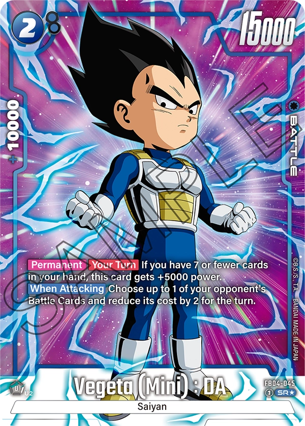 Vegeta (Mini) : DA (FB04 045) - Alt Art A1