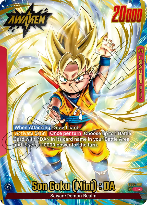 Son Goku (Mini) : DA (FB05 001) - Alt Art A1