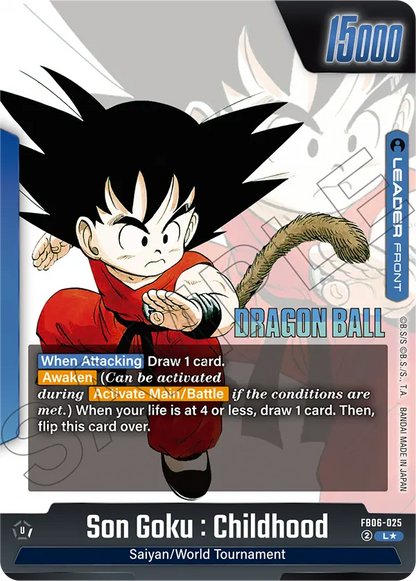 Son Goku : Childhood (SB01 025) - Alt Art A3