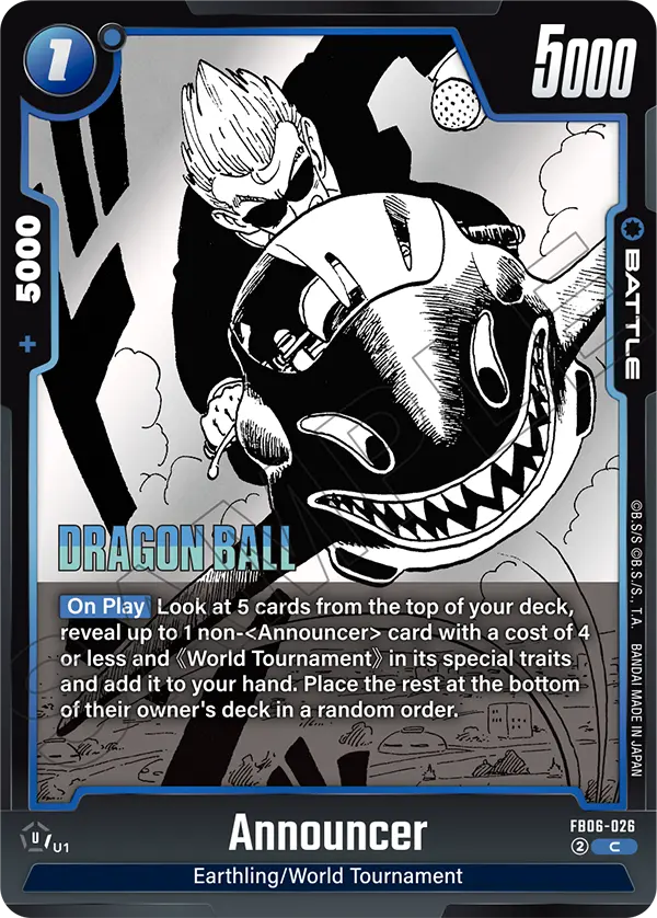 Announcer (SB01 026) - Alt Art A1