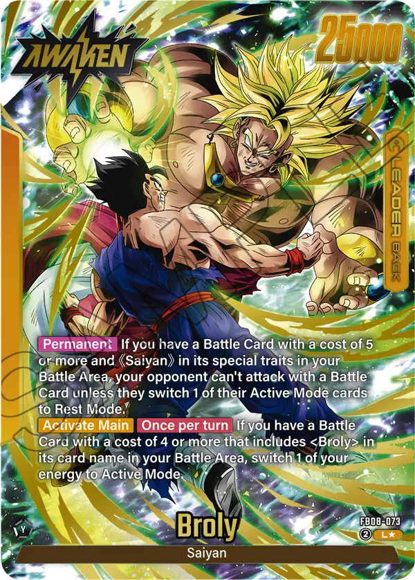 Broly (FB08 073) - Alt Art A1
