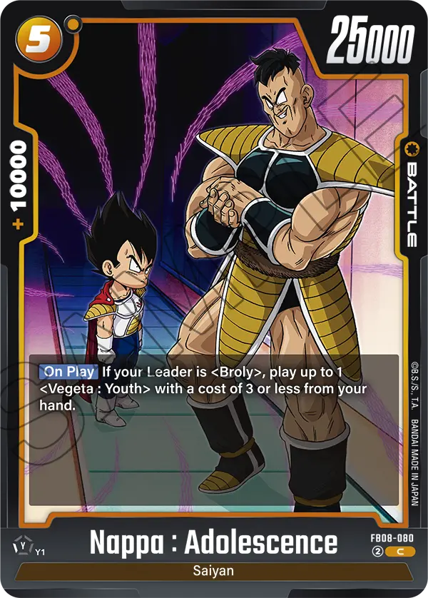 Nappa : Adolescence (FB08 080)